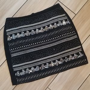 H&M Beaded mini skirt